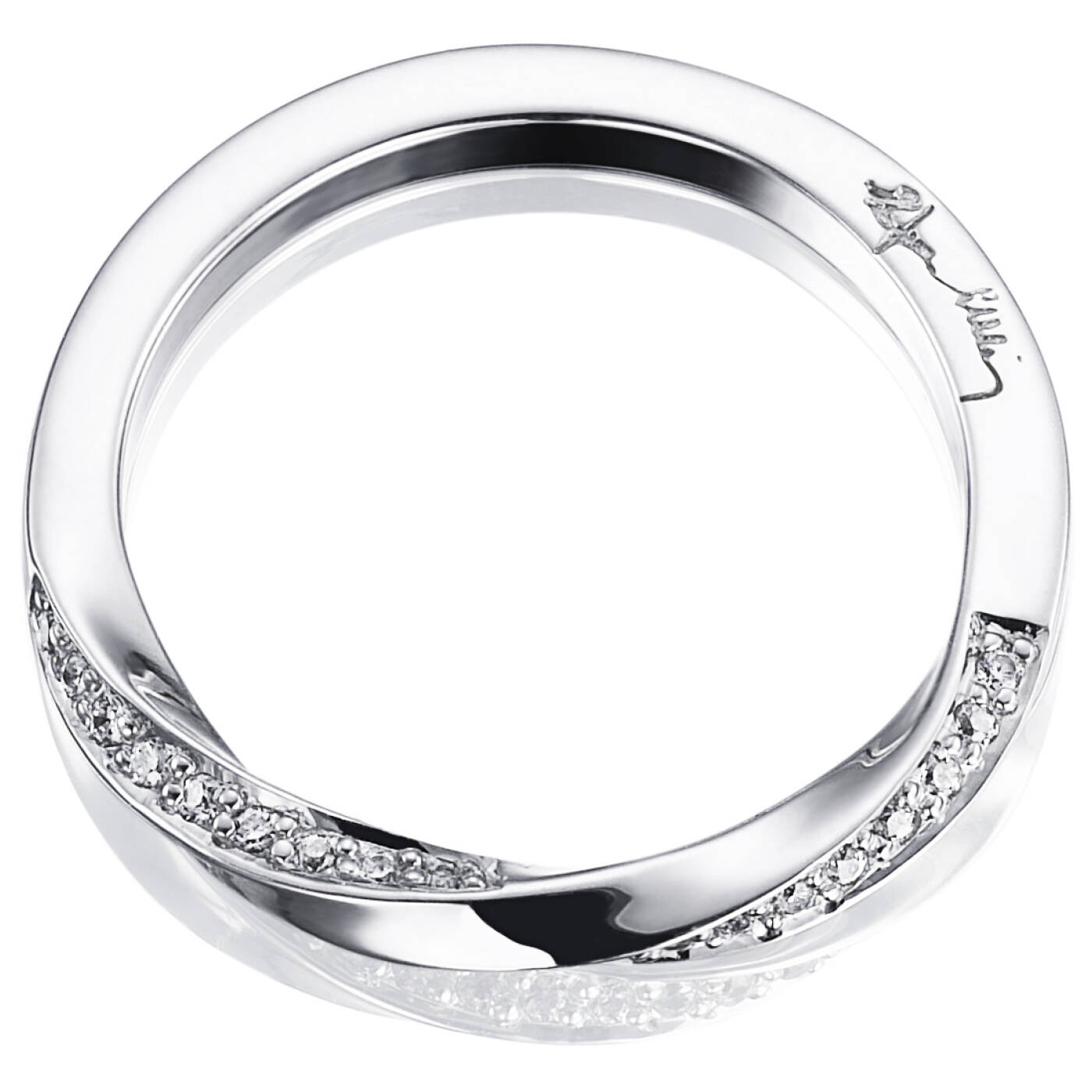 Viking & Stars Ring White gold