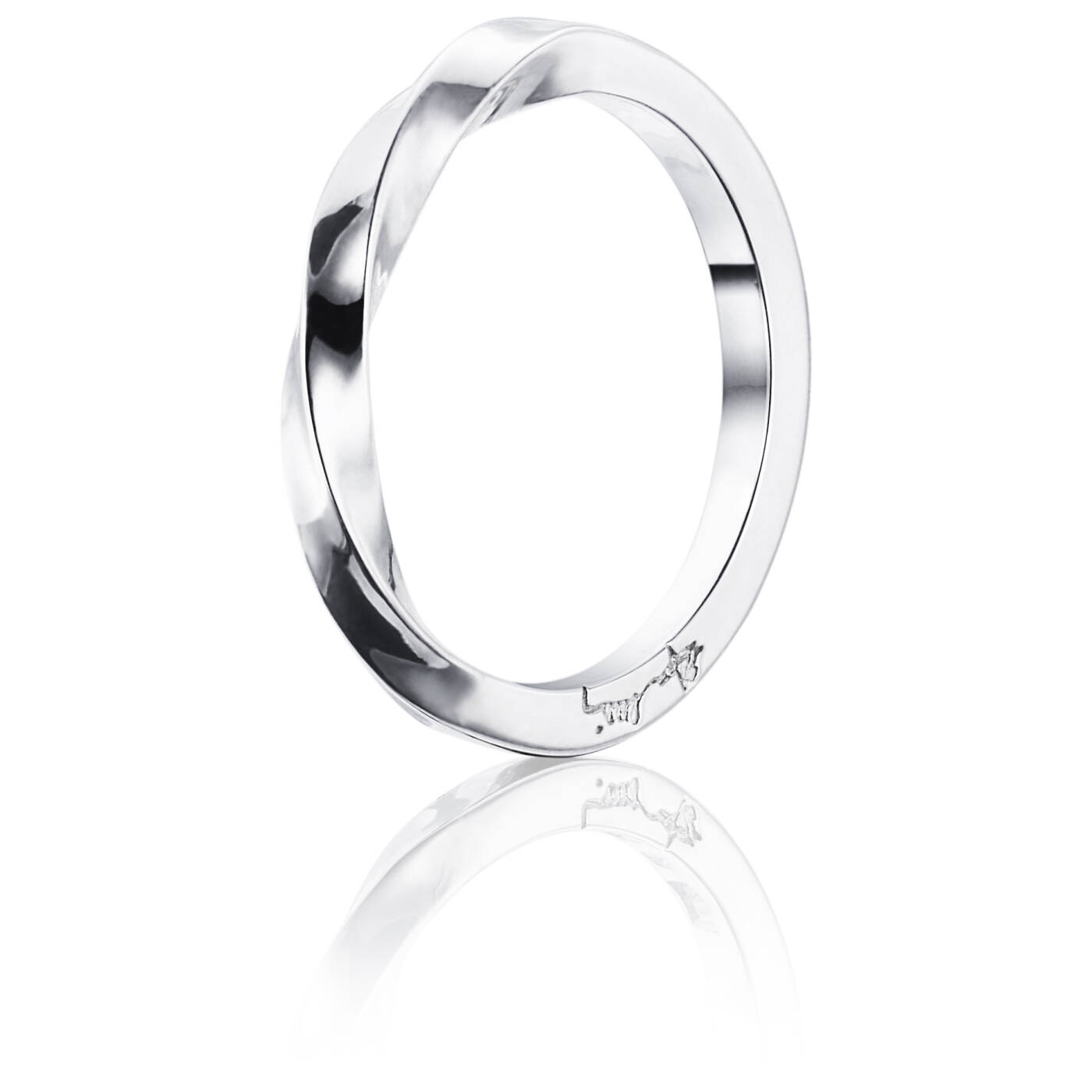 Viking Plain Ring White gold