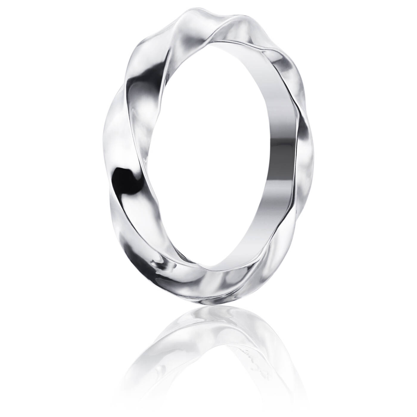 Viking Wide Ring White gold