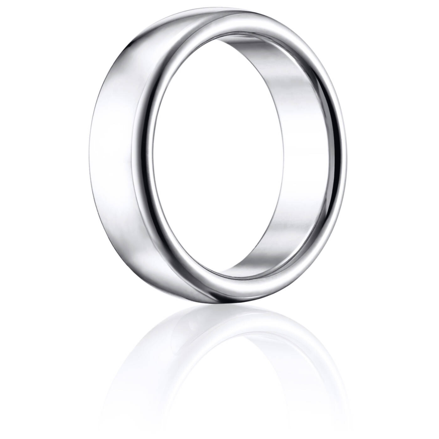 Smooth Ring White gold