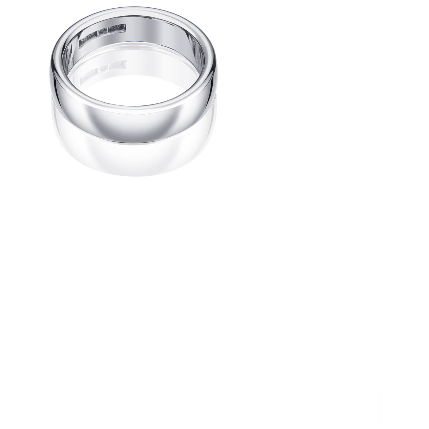 Smooth Ring White gold