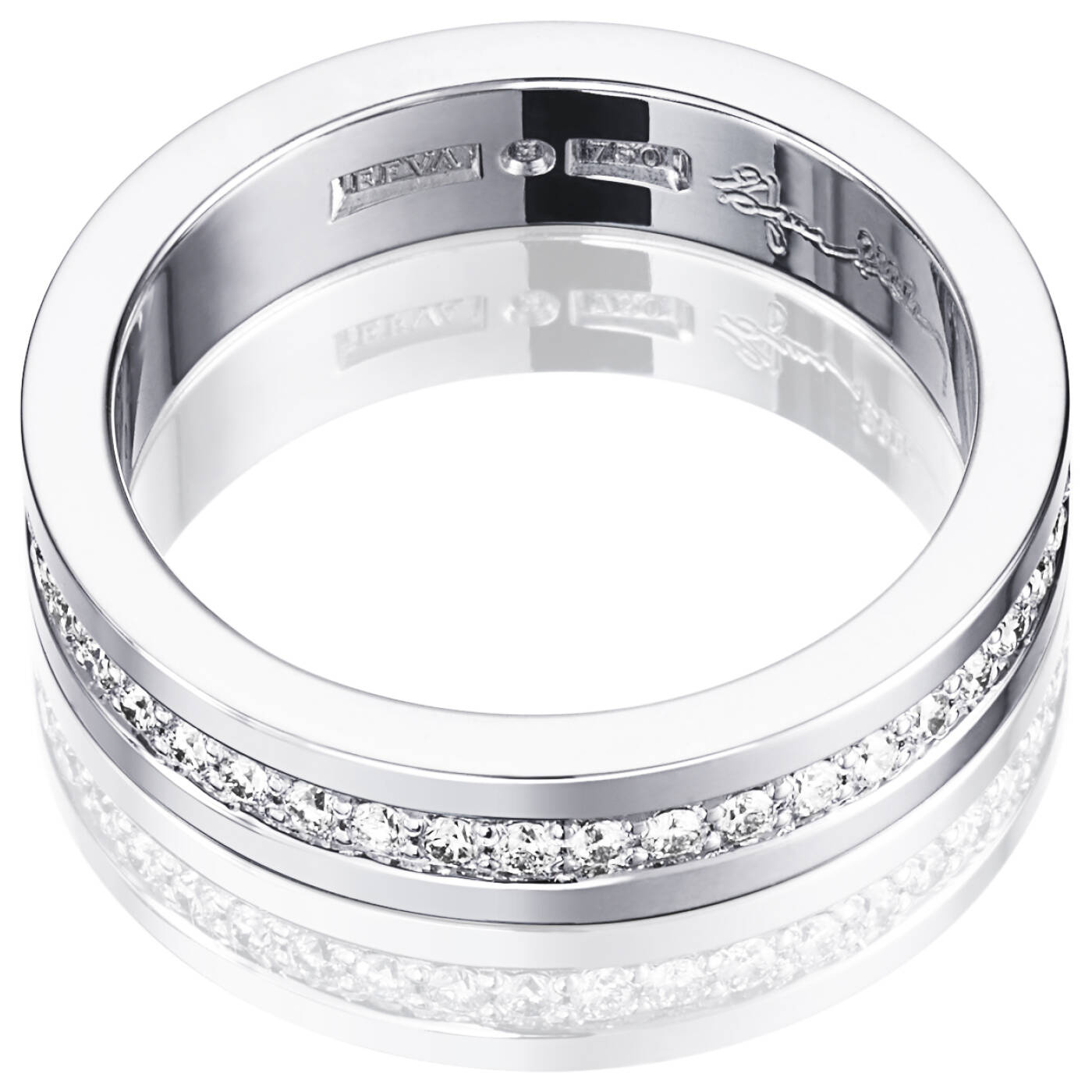 4½ & Stars Ring White gold