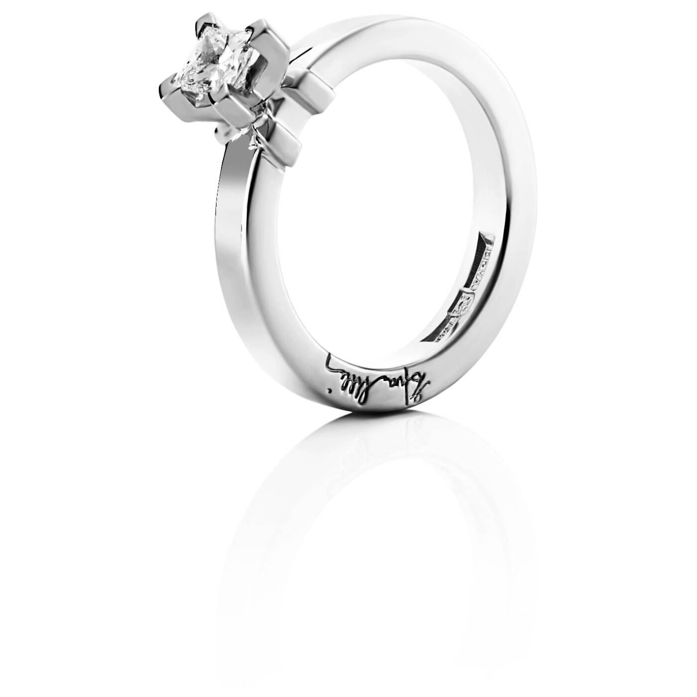 Dolce White Princess 0.40 ct Diamonds Ring White gold