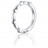 Forget Me Not Thin Ring White gold