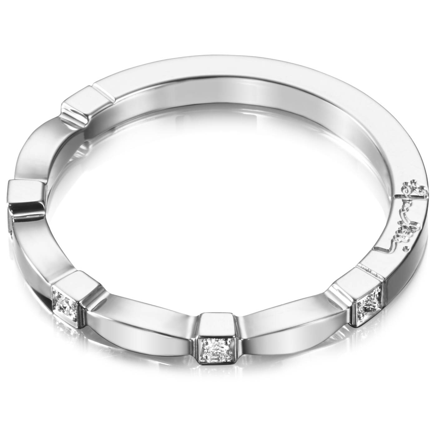 Forget Me Not Thin Ring White gold