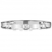 Forget Me Not Thin Ring White gold
