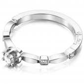 Forget Me Not Star Ring White gold