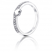 Paramour Love Thin Ring White gold