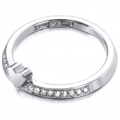 Paramour Love Thin Ring White gold