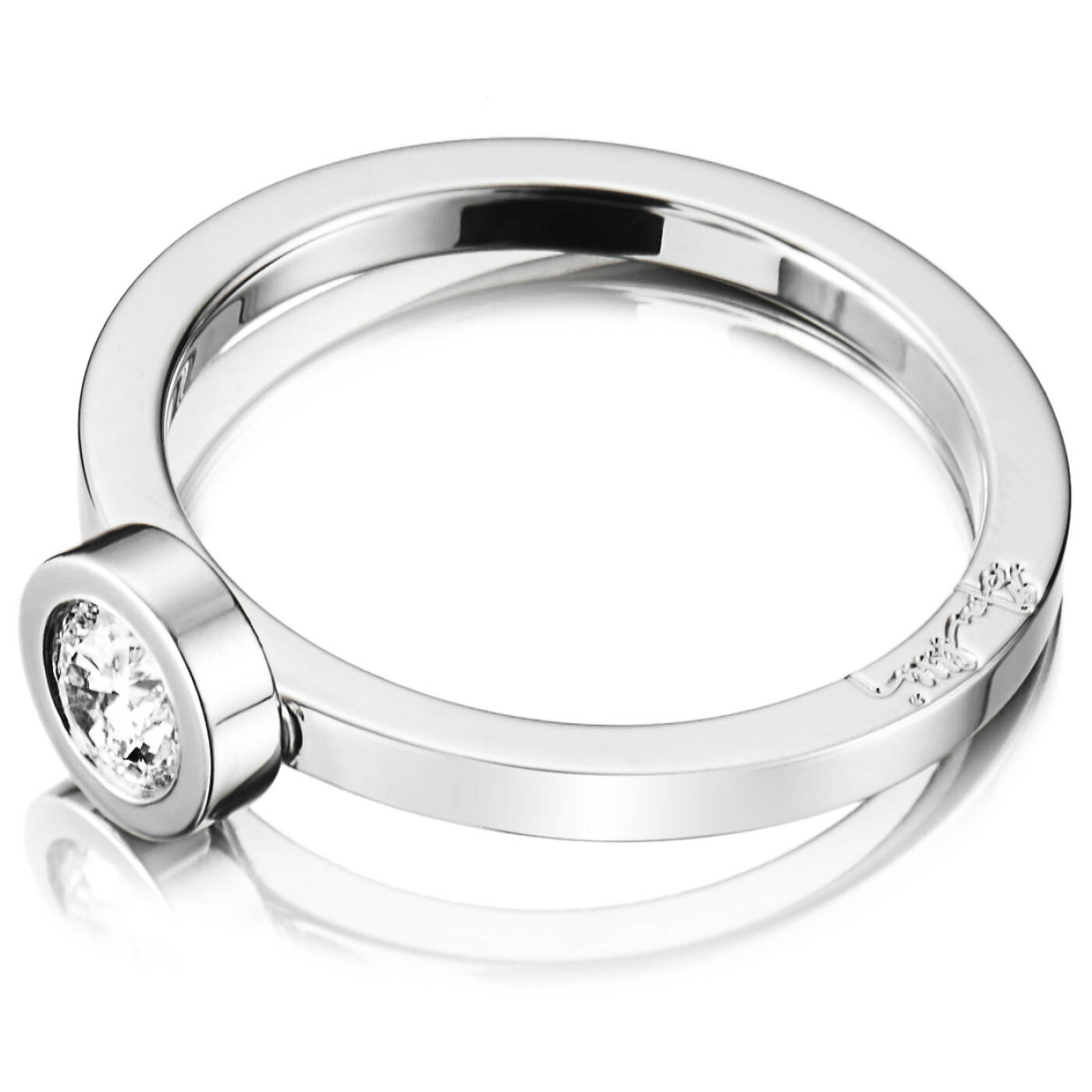 The Wedding Thin 0.30 ct Diamonds Ring White gold