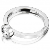 The Wedding Thin 0.30 ct Diamonds Ring White gold