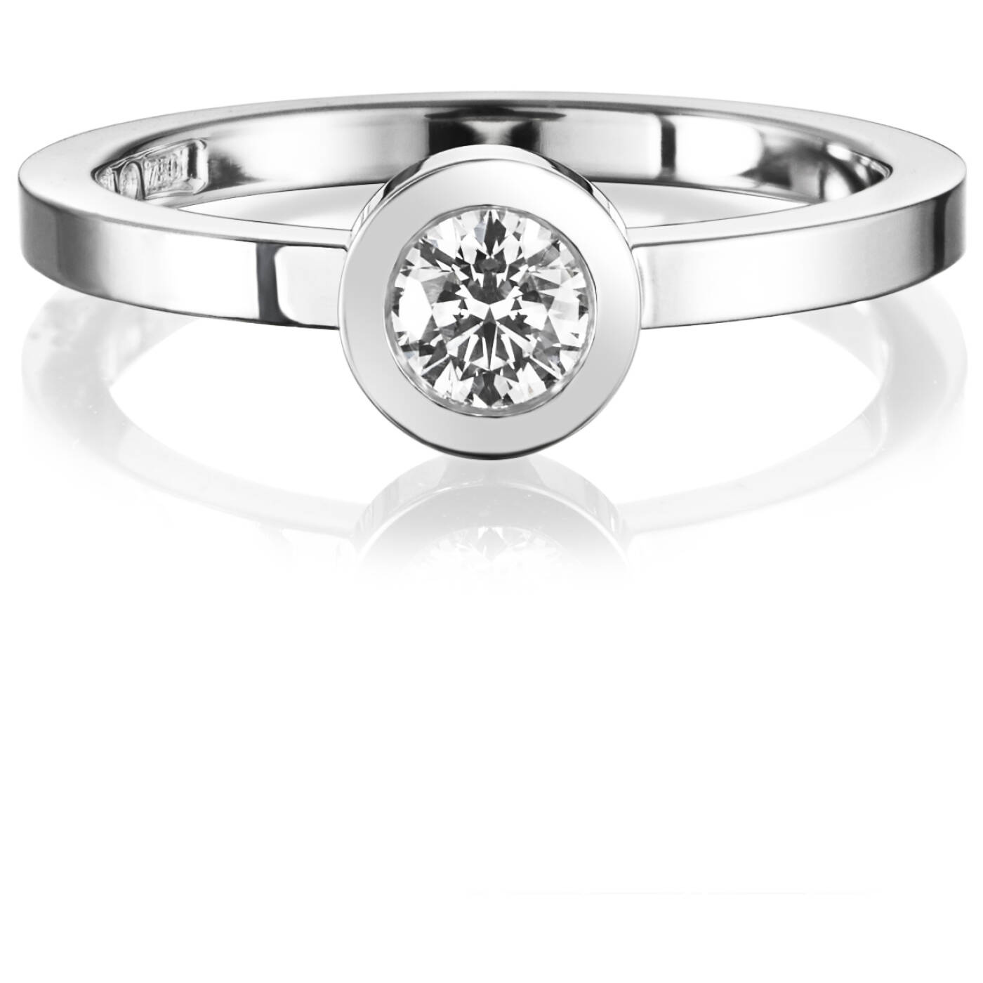 The Wedding Thin 0.30 ct Diamonds Ring White gold