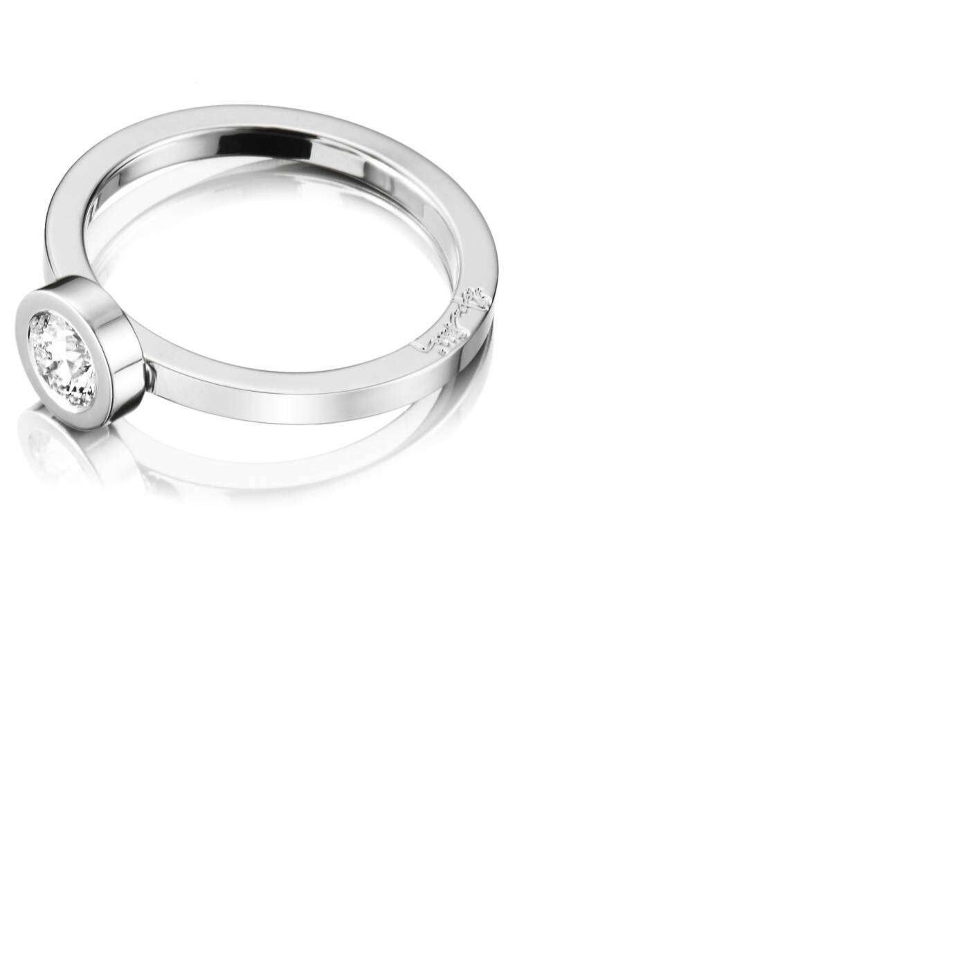 The Wedding Thin 0.40 ct Diamonds Ring White gold
