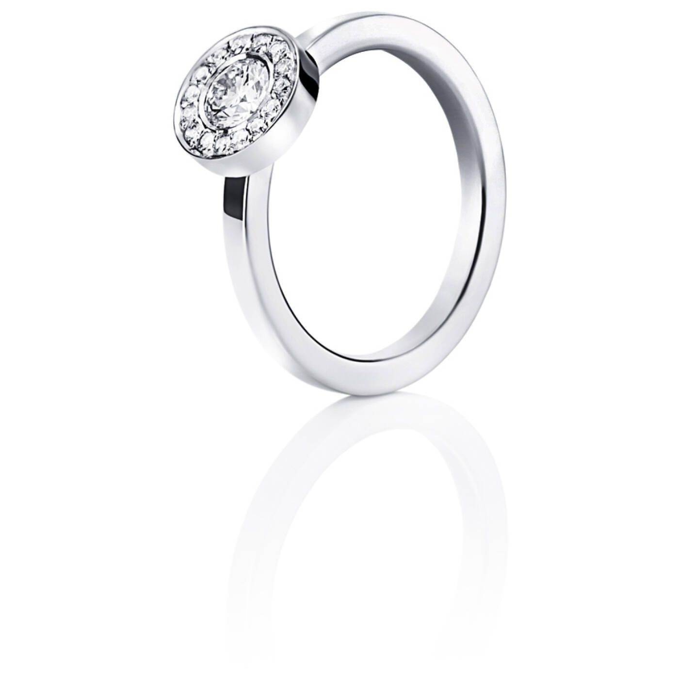 Wedding & Stars 0.40 ct Diamonds Ring White gold