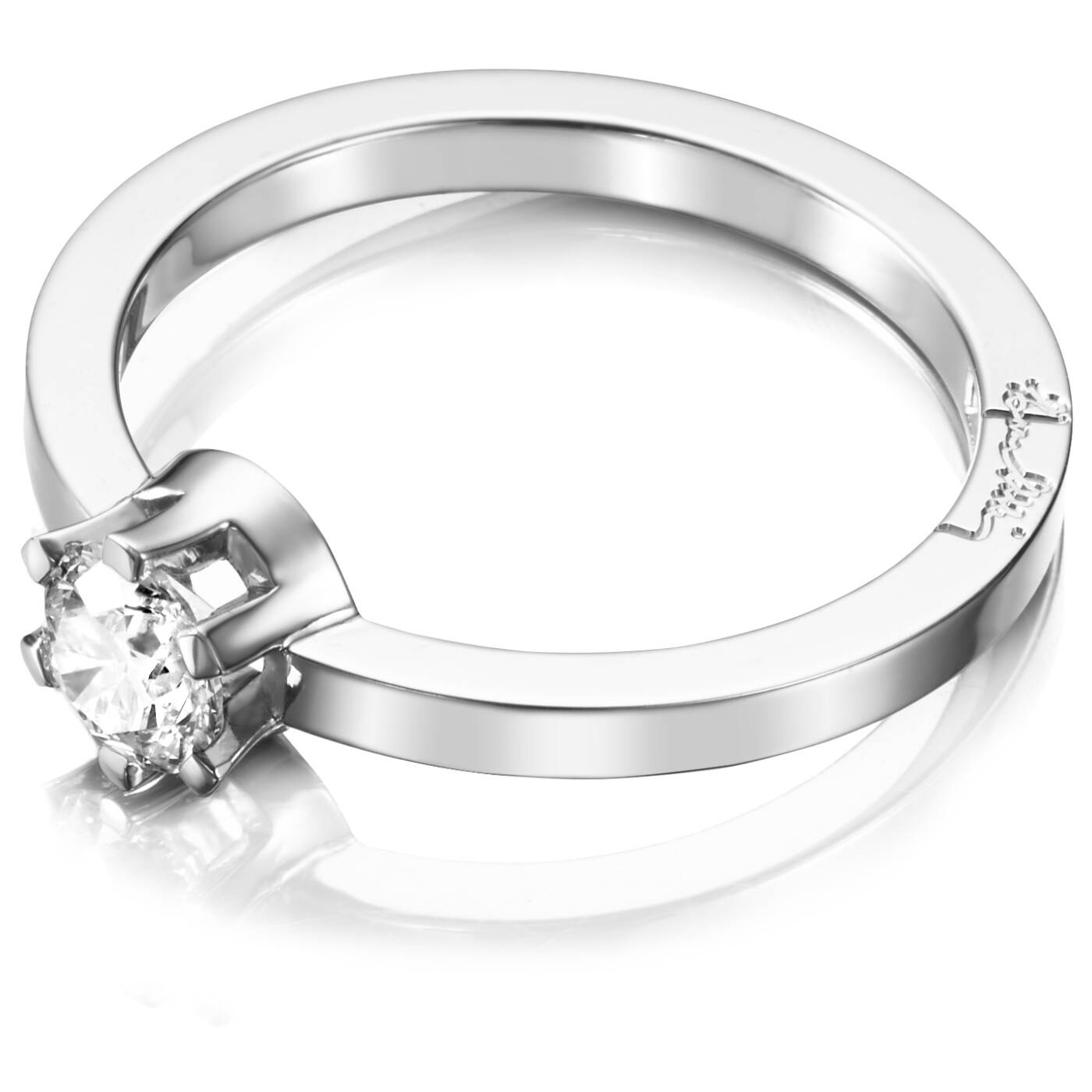 Crown Wedding 0.50 ct Diamonds Ring White gold