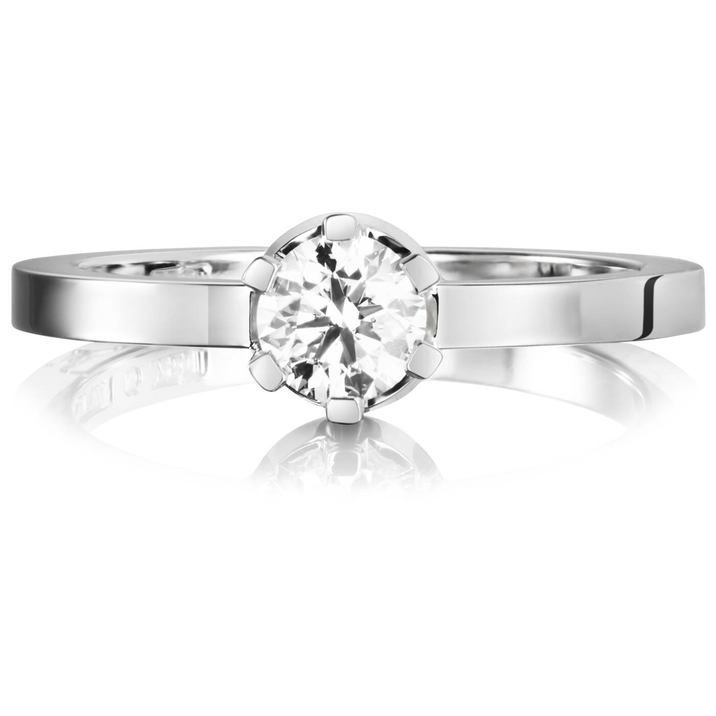 Crown Wedding 0.50 ct Diamonds Ring White gold
