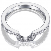 You & Me Threesome Ring White gold