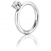 Love Bead Wedding 0.30 ct Diamonds Ring White gold