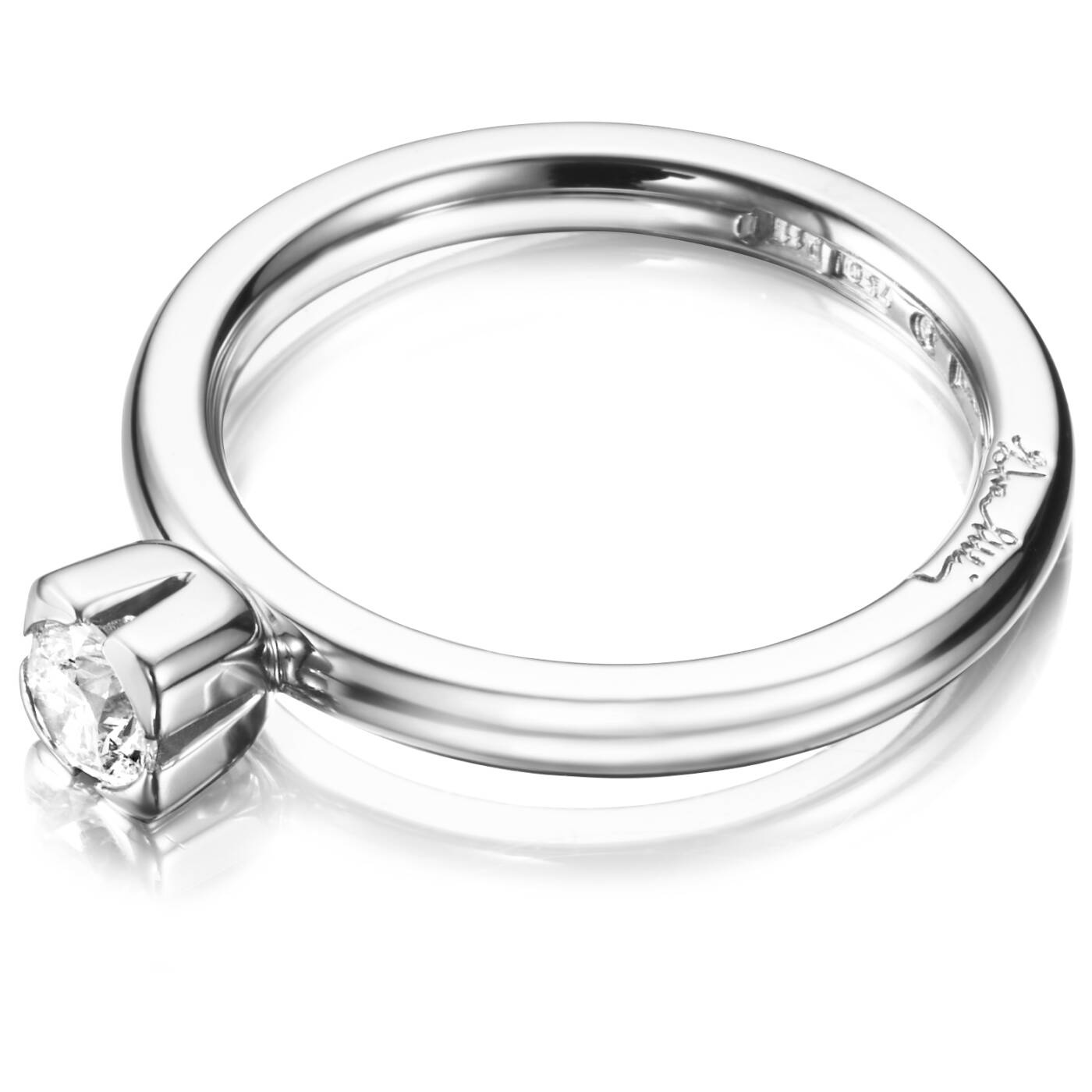 Love Bead Wedding 0.30 ct Diamonds Ring White gold