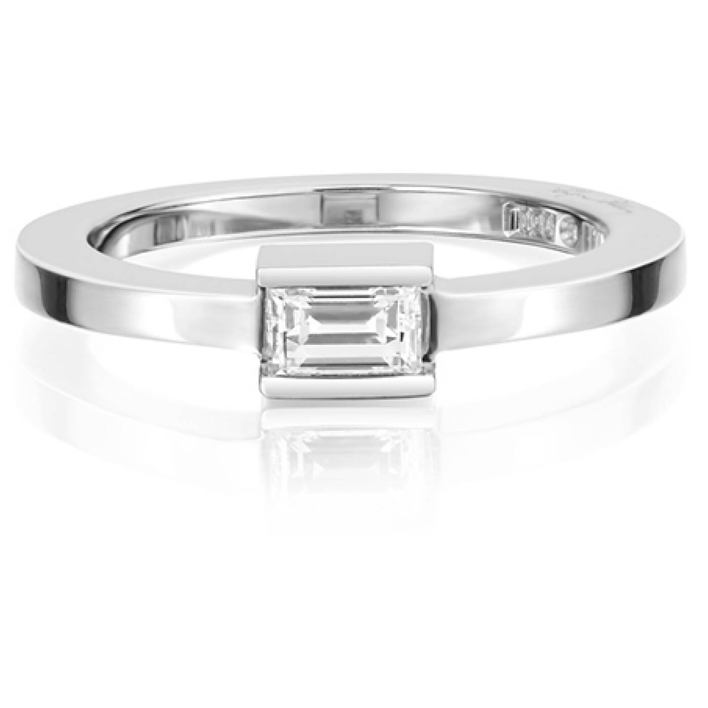 Deco Wedding Ring White gold