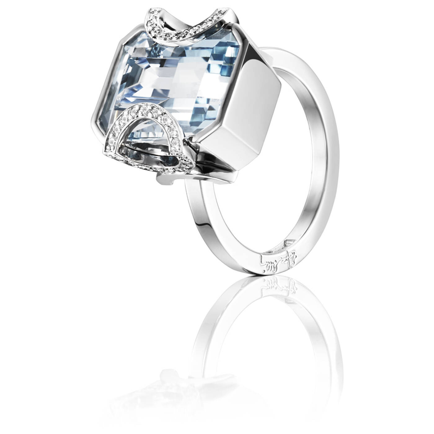 Little Magic Star - Aquamarine Ring White gold