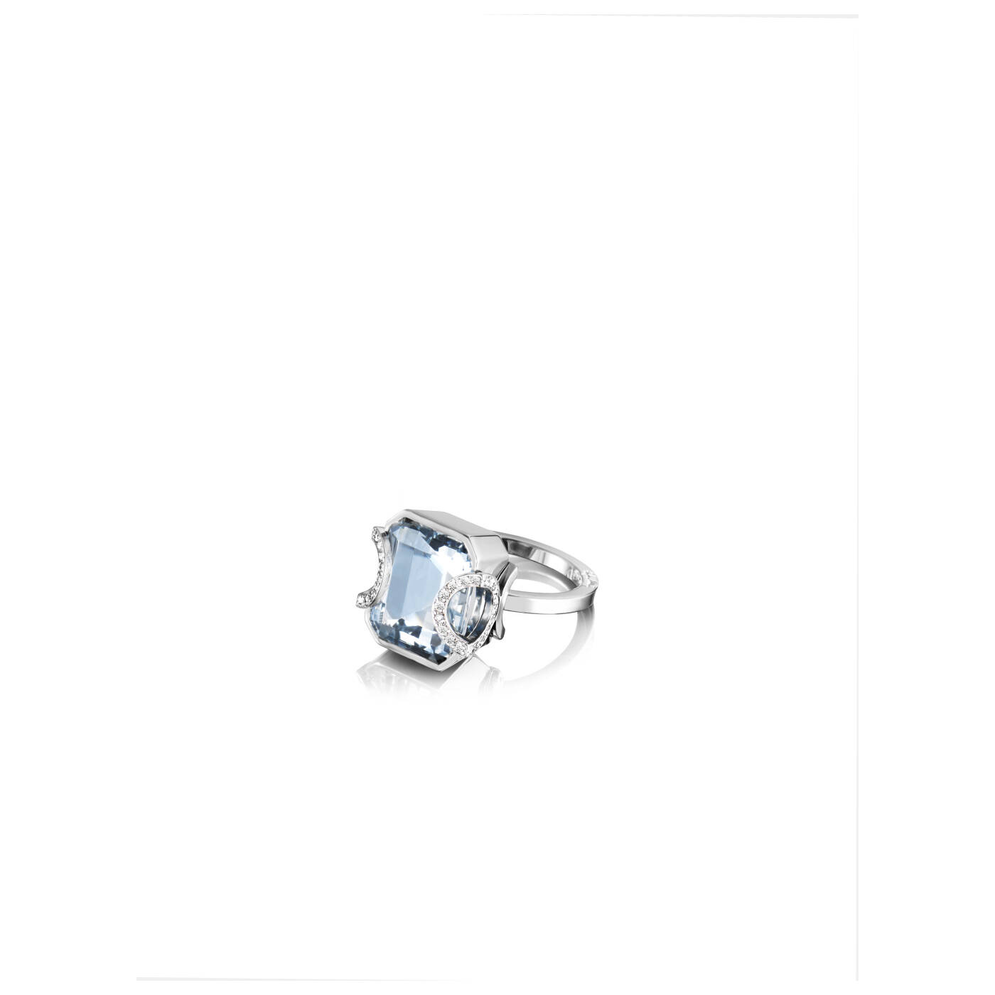Little Magic Star - Aquamarine Ring White gold