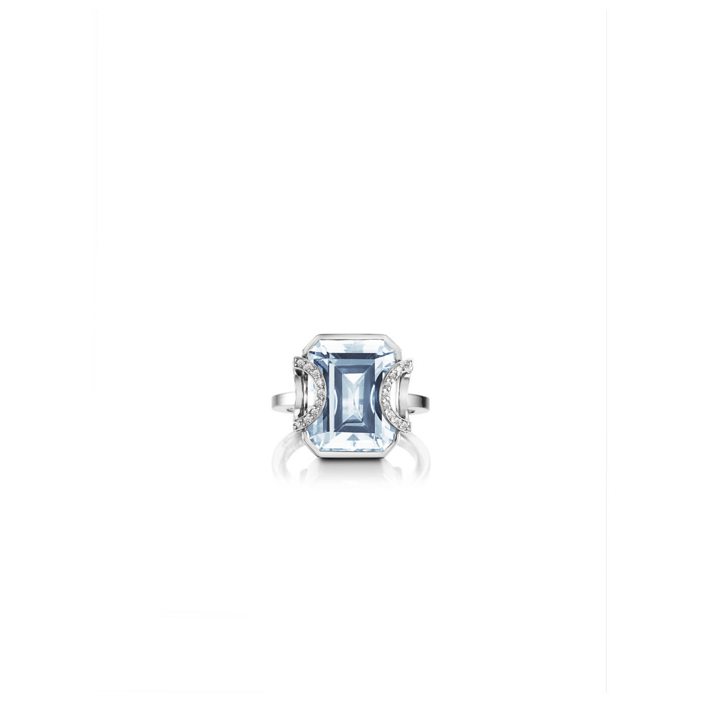 Little Magic Star - Aquamarine Ring White gold