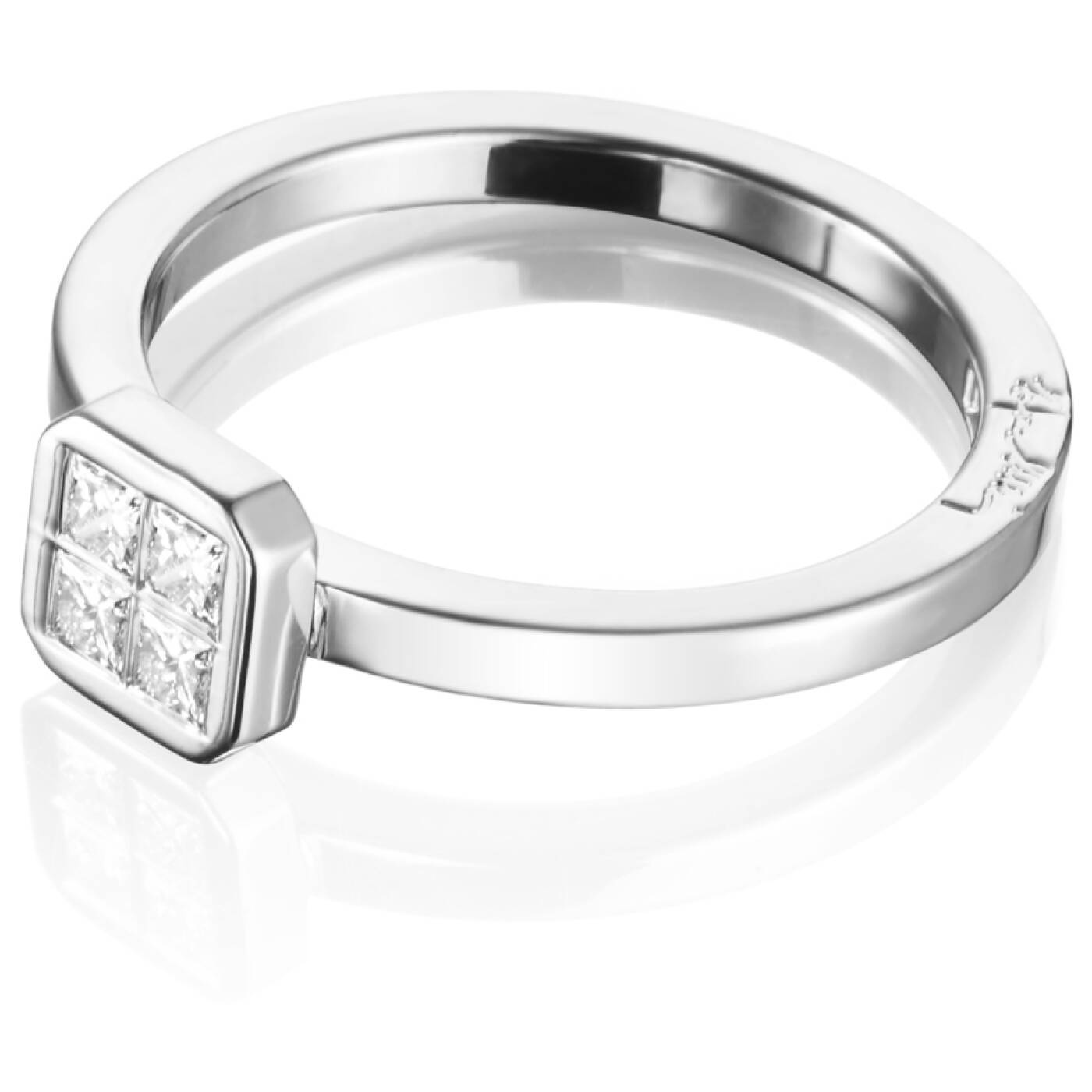 4 Love 0.20 ct Diamonds Ring White gold