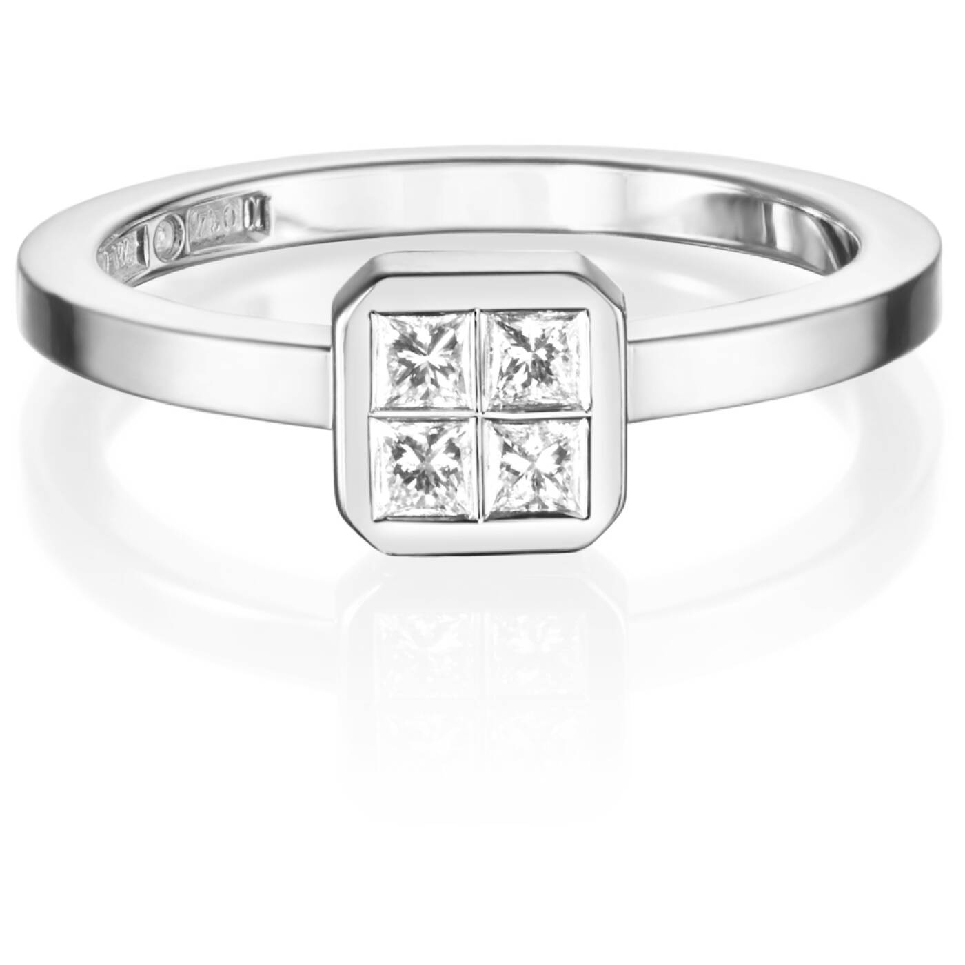 4 Love 0.20 ct Diamonds Ring White gold