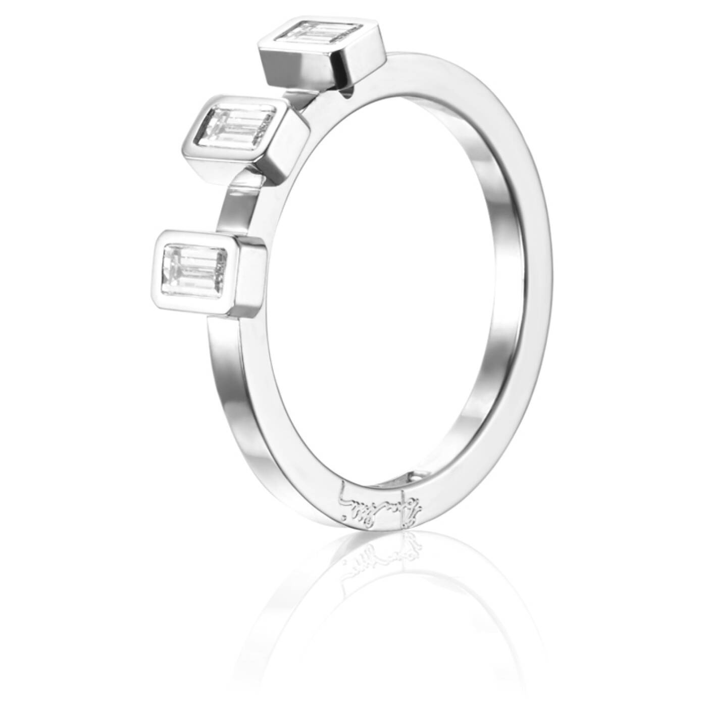 Baguette Wedding 0.30 ct Diamonds Ring White gold