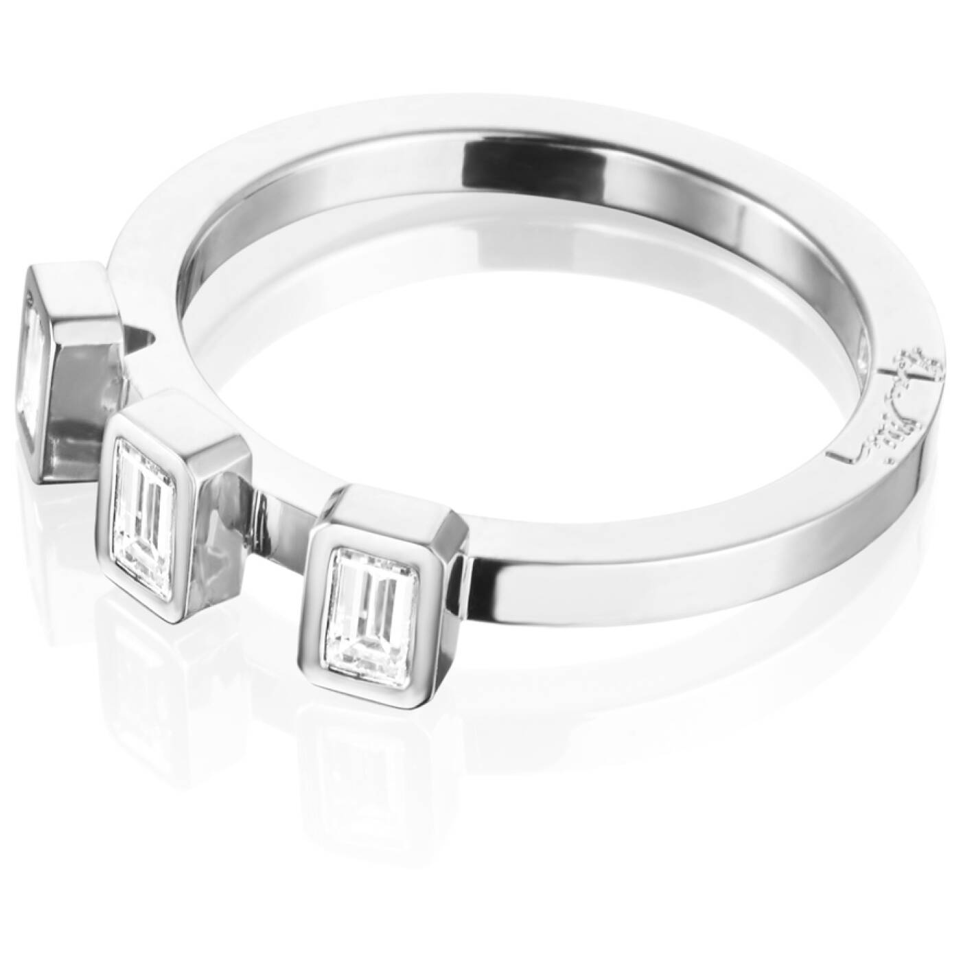 Baguette Wedding 0.30 ct Diamonds Ring White gold