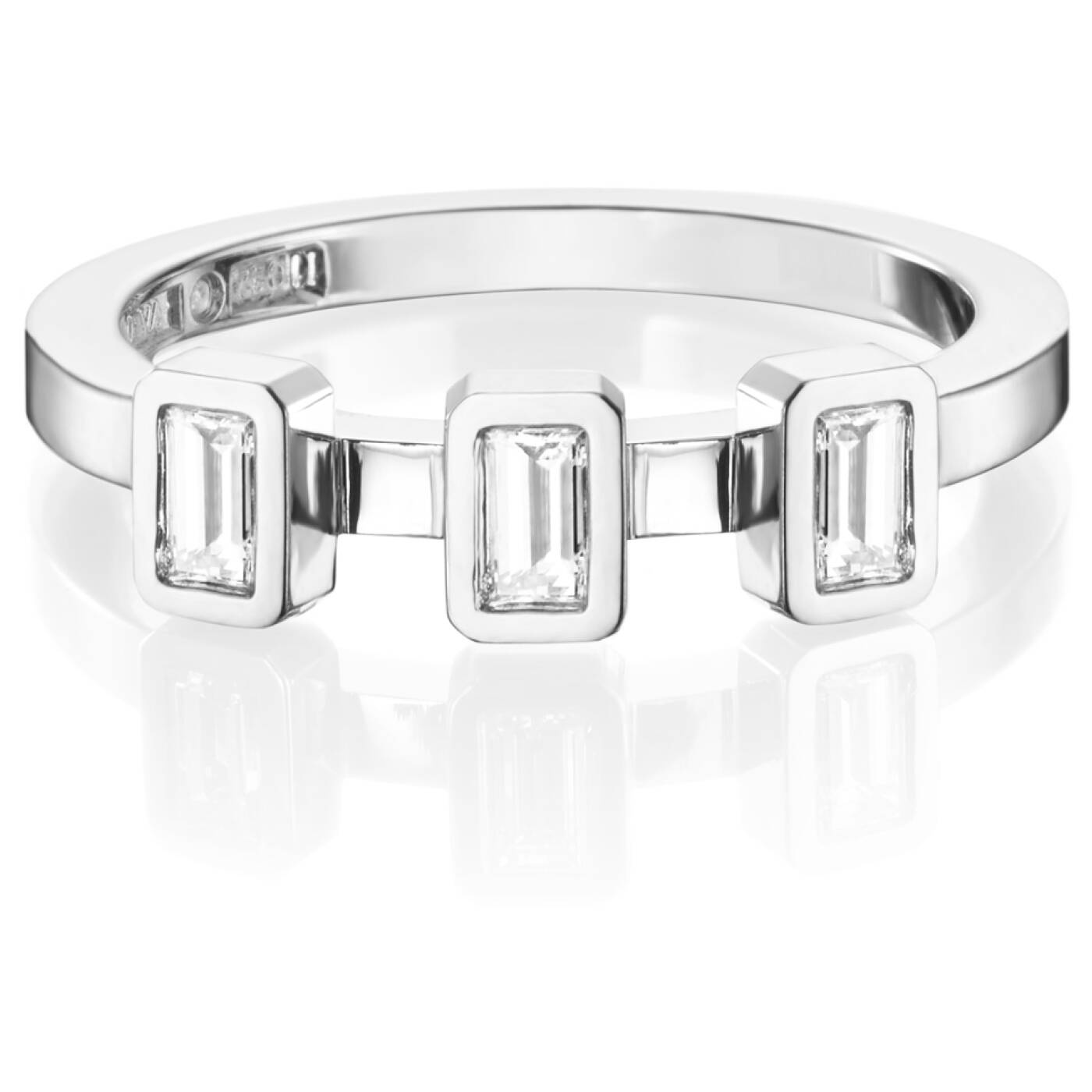 Baguette Wedding 0.30 ct Diamonds Ring White gold