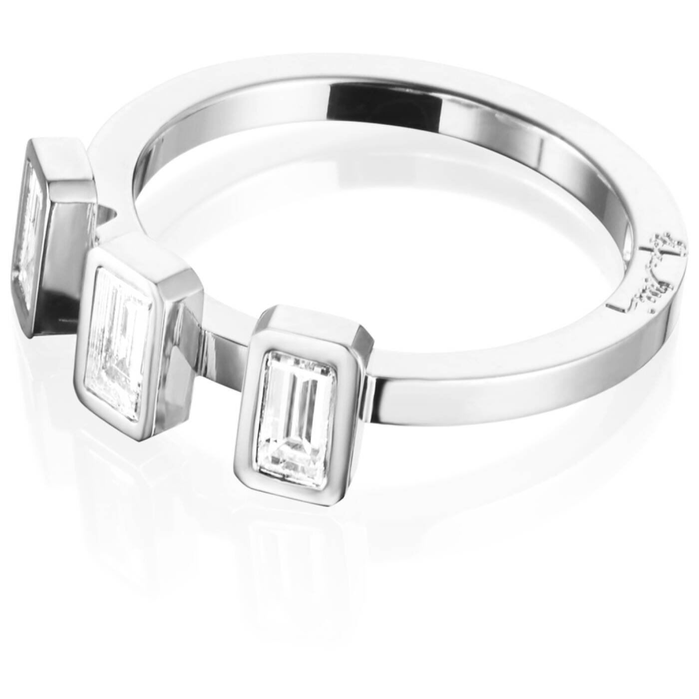Baguette Wedding 0.60 ct Diamonds Ring White gold