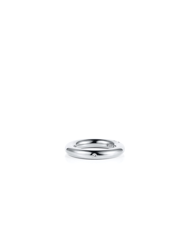 One Love & Stars Ring White gold
