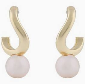 Julie small ear Gold white