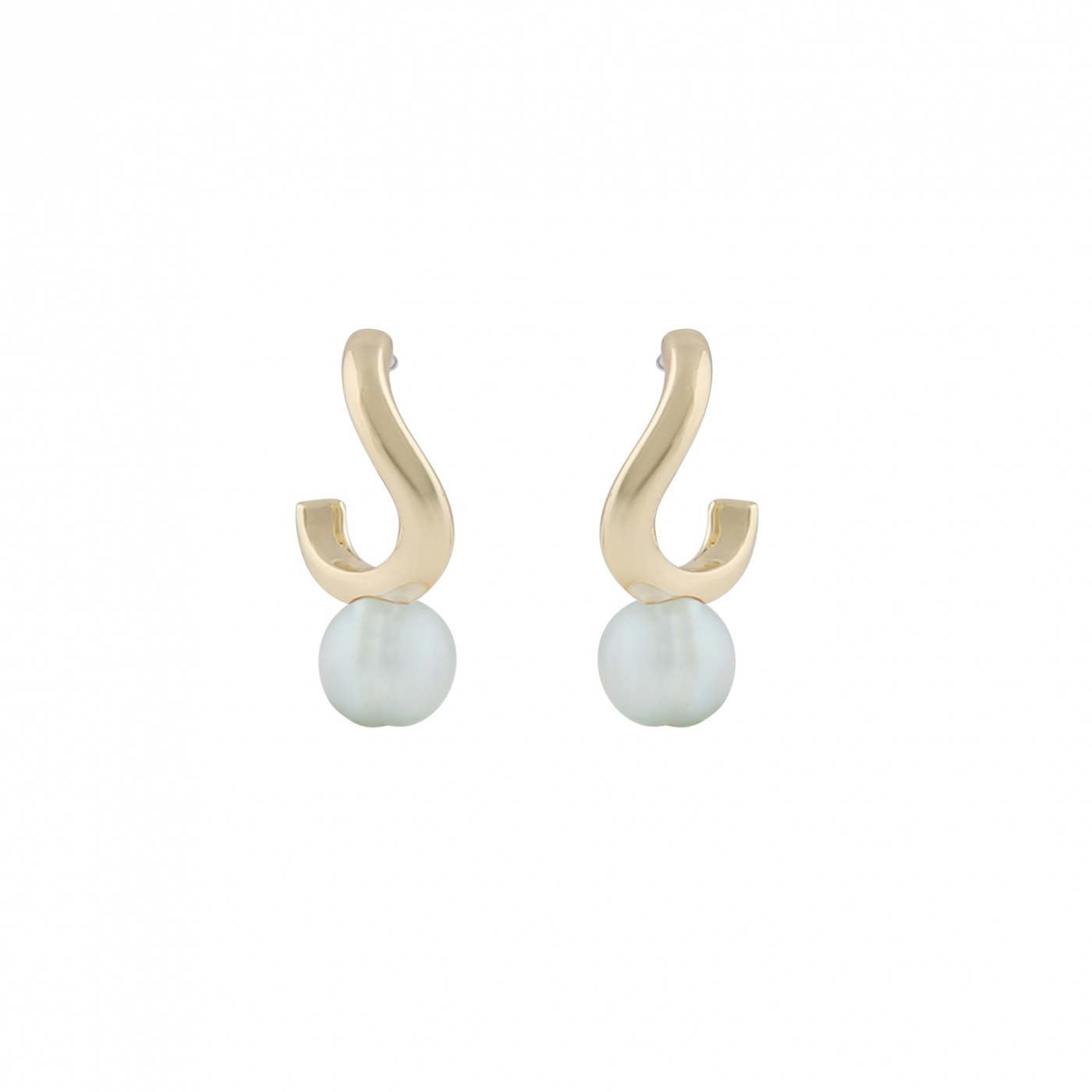 Julie small ear Gold light blue