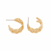 Liddy big pin Earring Gold Liddy big pin Earring Gold