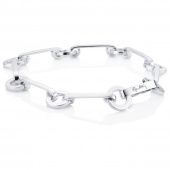 Ring Chain Bracelets Silver
