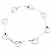 Ring Chain Bracelets Silver