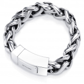 Mojo Wide Brace Bracelets Silver