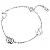 Mini Love Bracelets Silver 17-19 cm