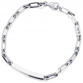Thin Silver Brace Bracelets Silver