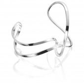 Twisting Cuff Bracelets Silver