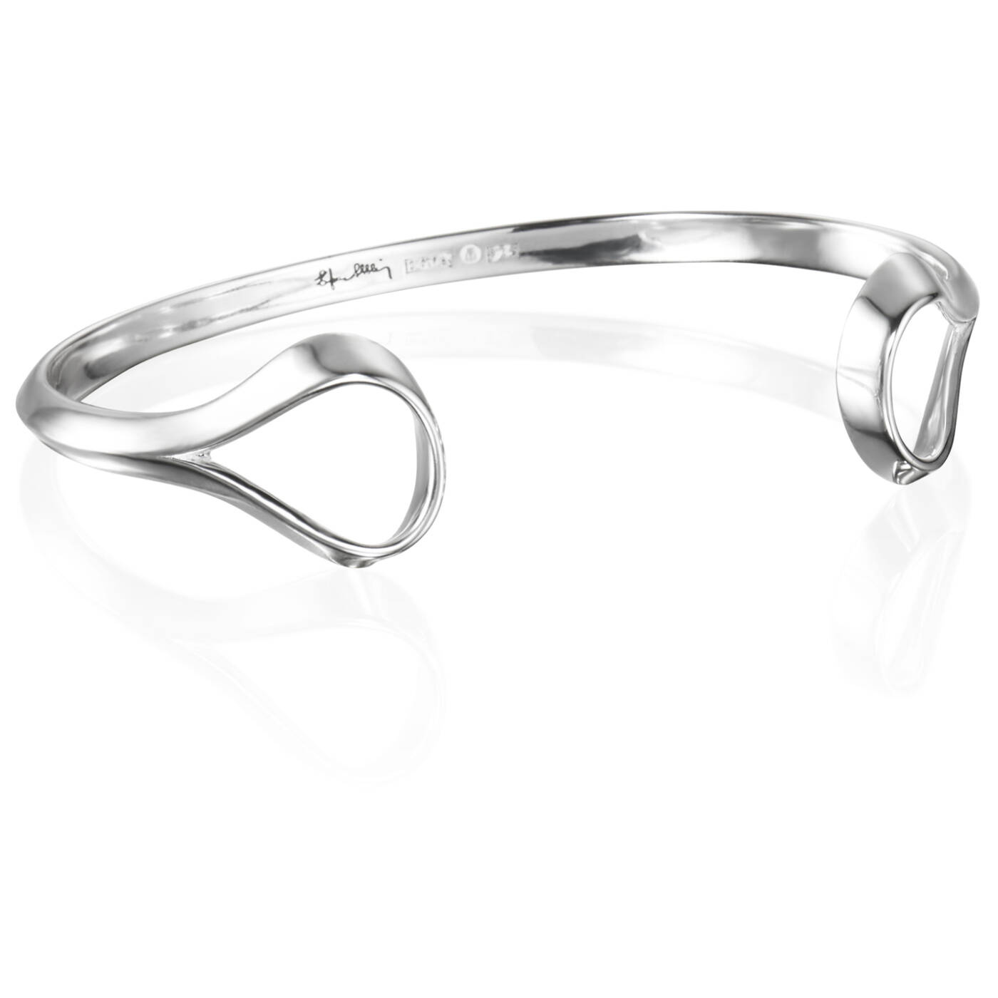 Folded Cuff Bracelets Silver