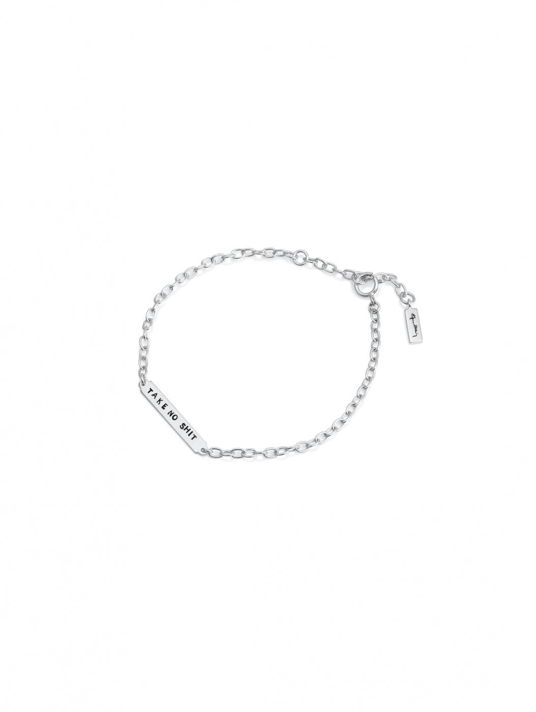 Power Plates Bracelets - Fuck Off Silver 16-19 cm