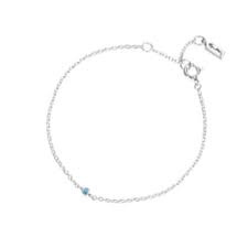 Micro Blink Bracelet - Blue Topaz Silver