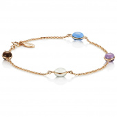 Love Beads Flow Bracelets Gold 17-19 cm