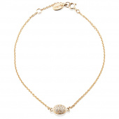 Love Bead Bracelets Gold 17-19 cm