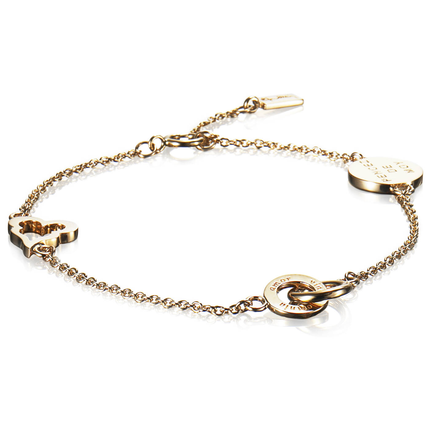 Mini Love Bracelets Gold 15-19 cm