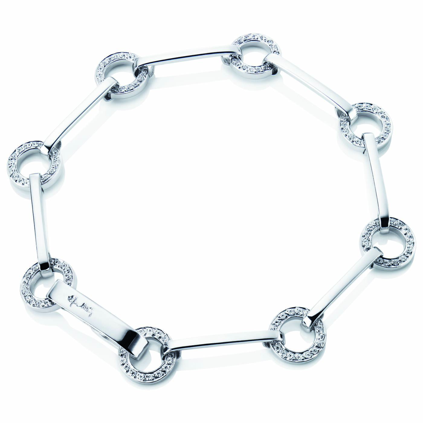 Ring Chain & Stars Bracelets White gold